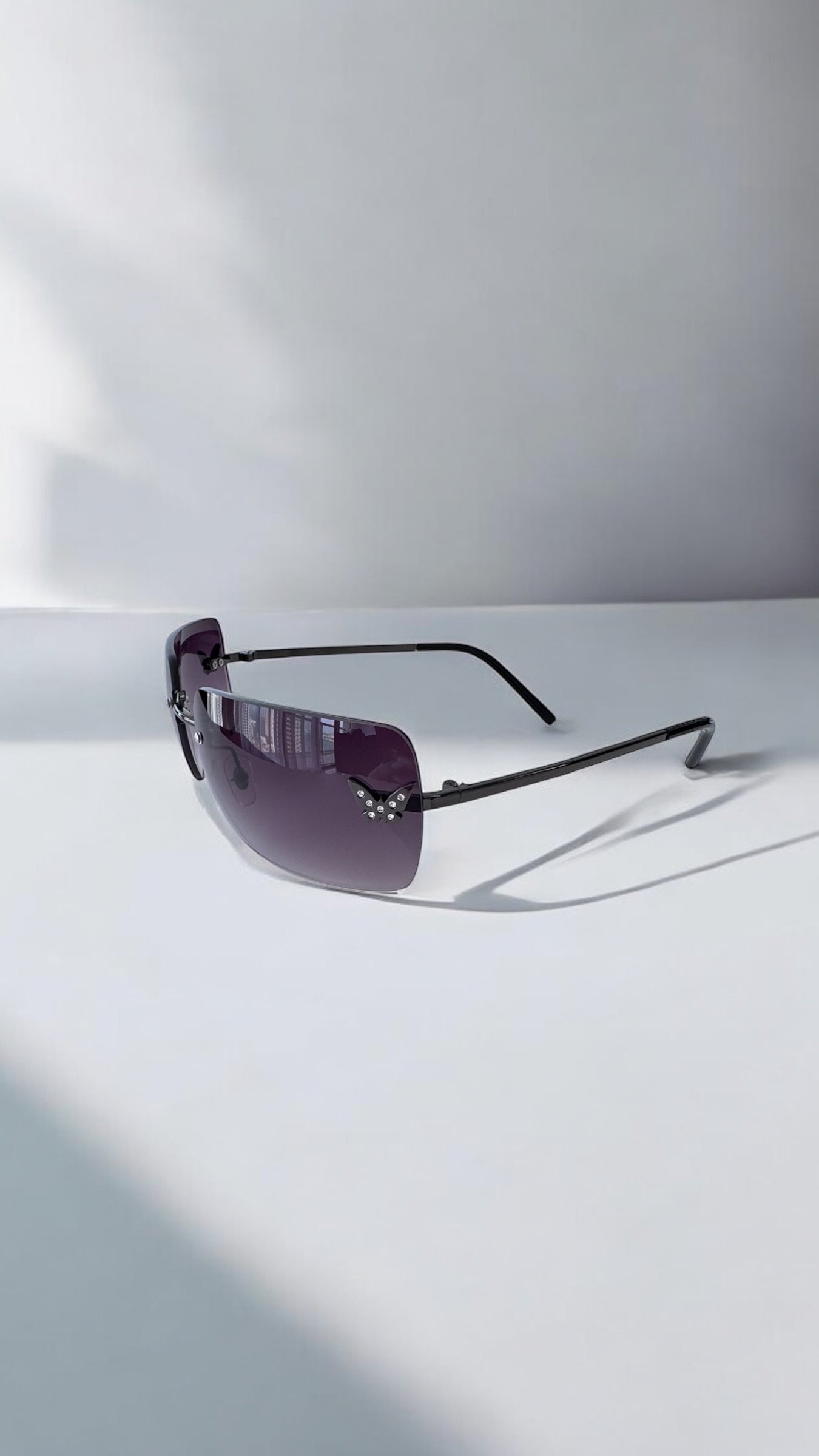 Papillon Black Sunglasses