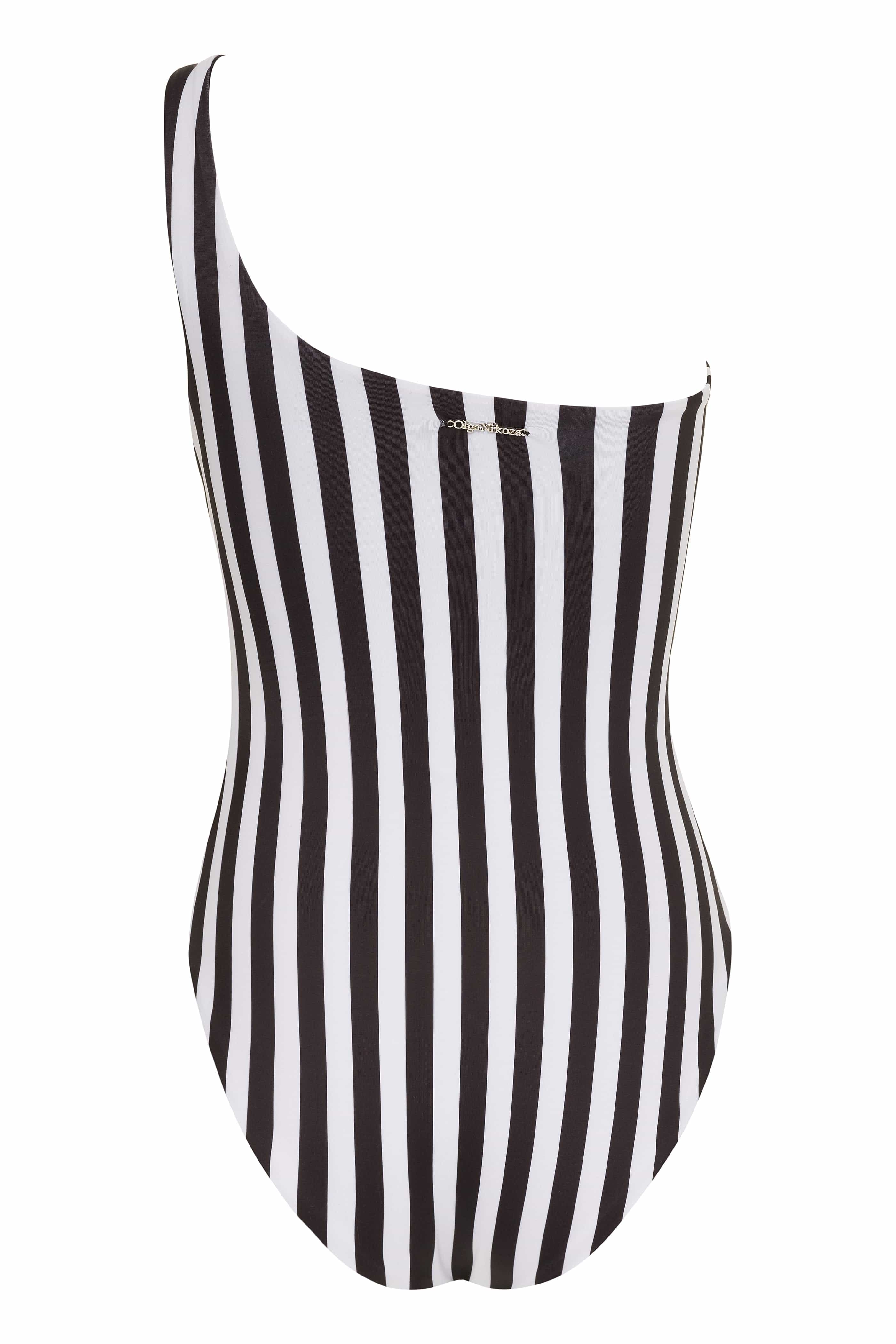 Vanda - Black One Shoulder Style Swimsuit